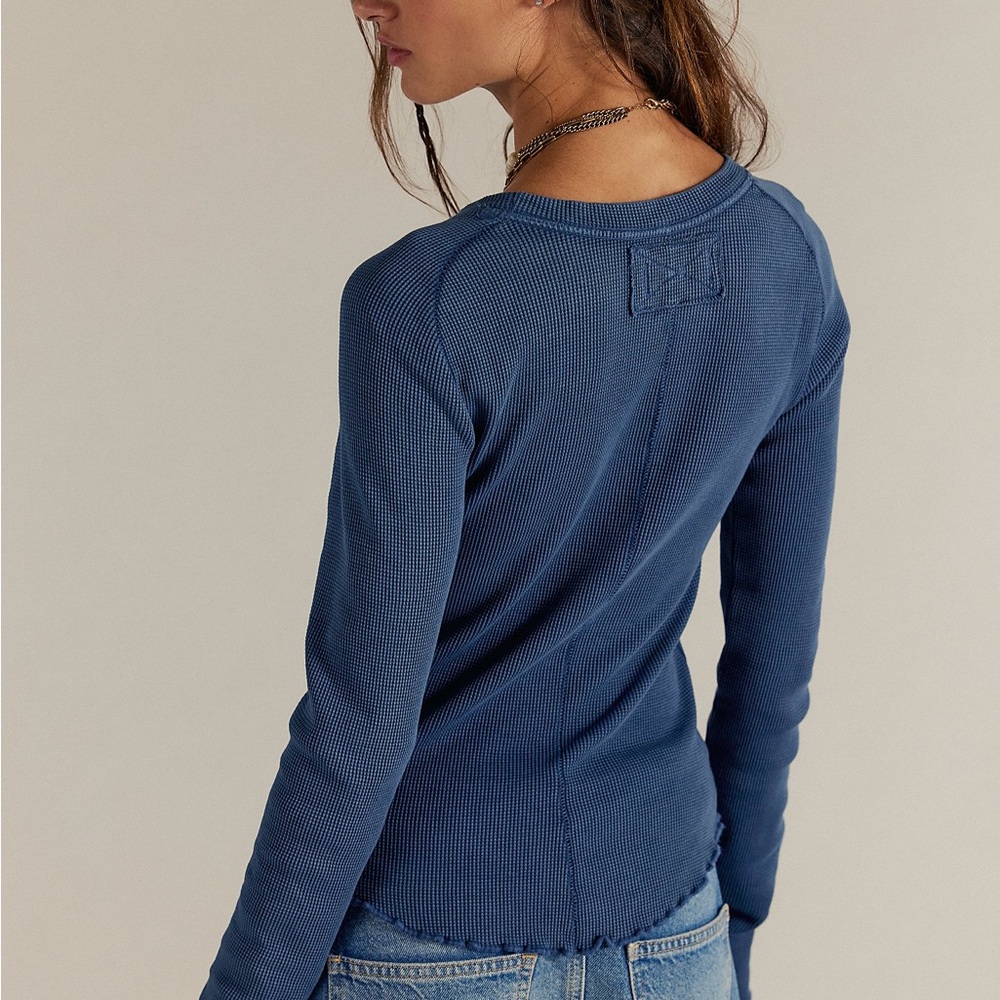 NWOT Free People We The Free Navy Long Sleeve Tee NWOT